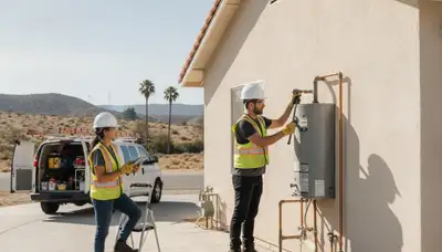 Palm Springs, CA plumbing repair service truck for residential and commercial leaks