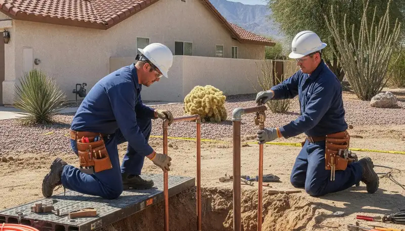 Palm Springs, CA plumbing repair service for leaks, clogs, and pipe fixes