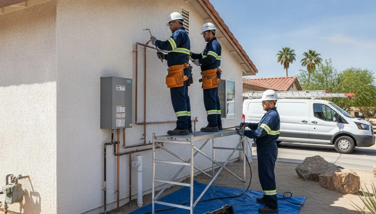 Palm Springs, CA plumbing repair service van for residential and commercial plumbing repairs