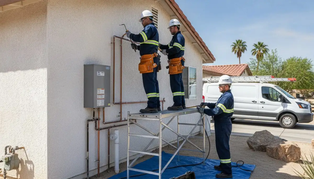 Palm Springs, CA plumbing repair service van for residential and commercial plumbing repairs