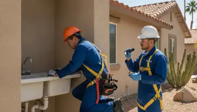 Palm Springs, CA plumbing repair service team providing expert residential leak and pipe repairs