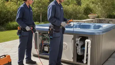 Palm Springs, CA spa repair by On Call Plumbers for home hot tub maintenance and service