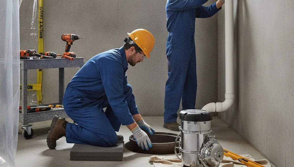 Sump pump installation for Palm Springs, CA home by On Call Plumbers