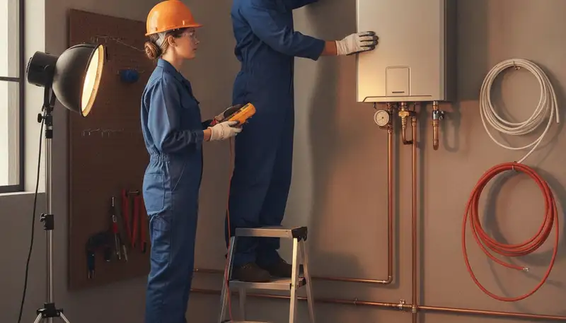 Tankless water heater installation for Palm Springs, CA plumbing repair service