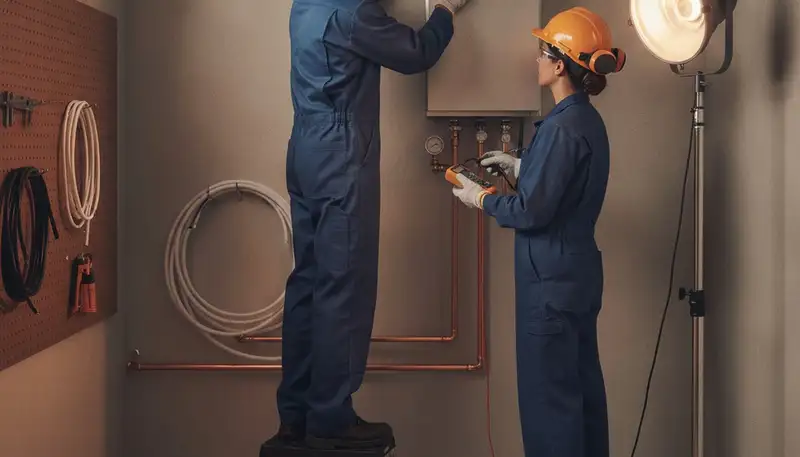 Tankless water heater installation for Palm Springs, CA plumbing repair service