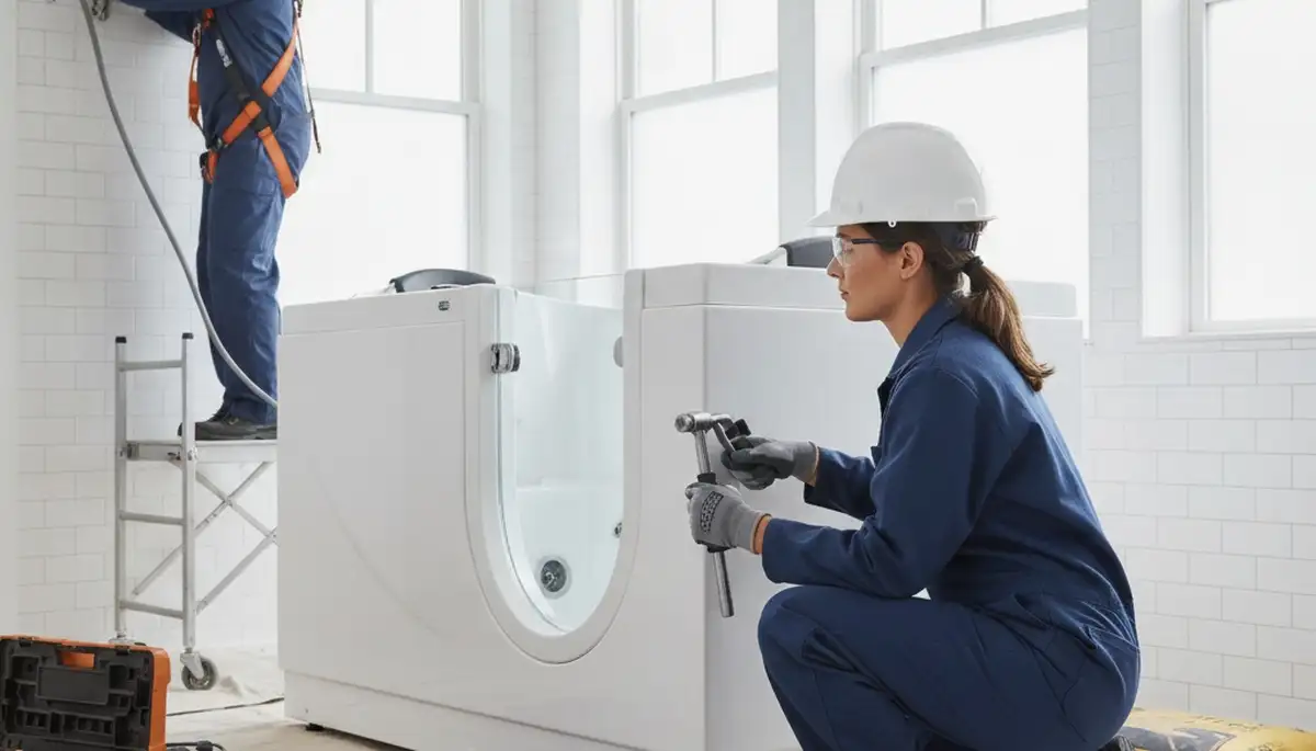 Walk-in tub installation for Palm Springs, CA homes by On Call Plumbers